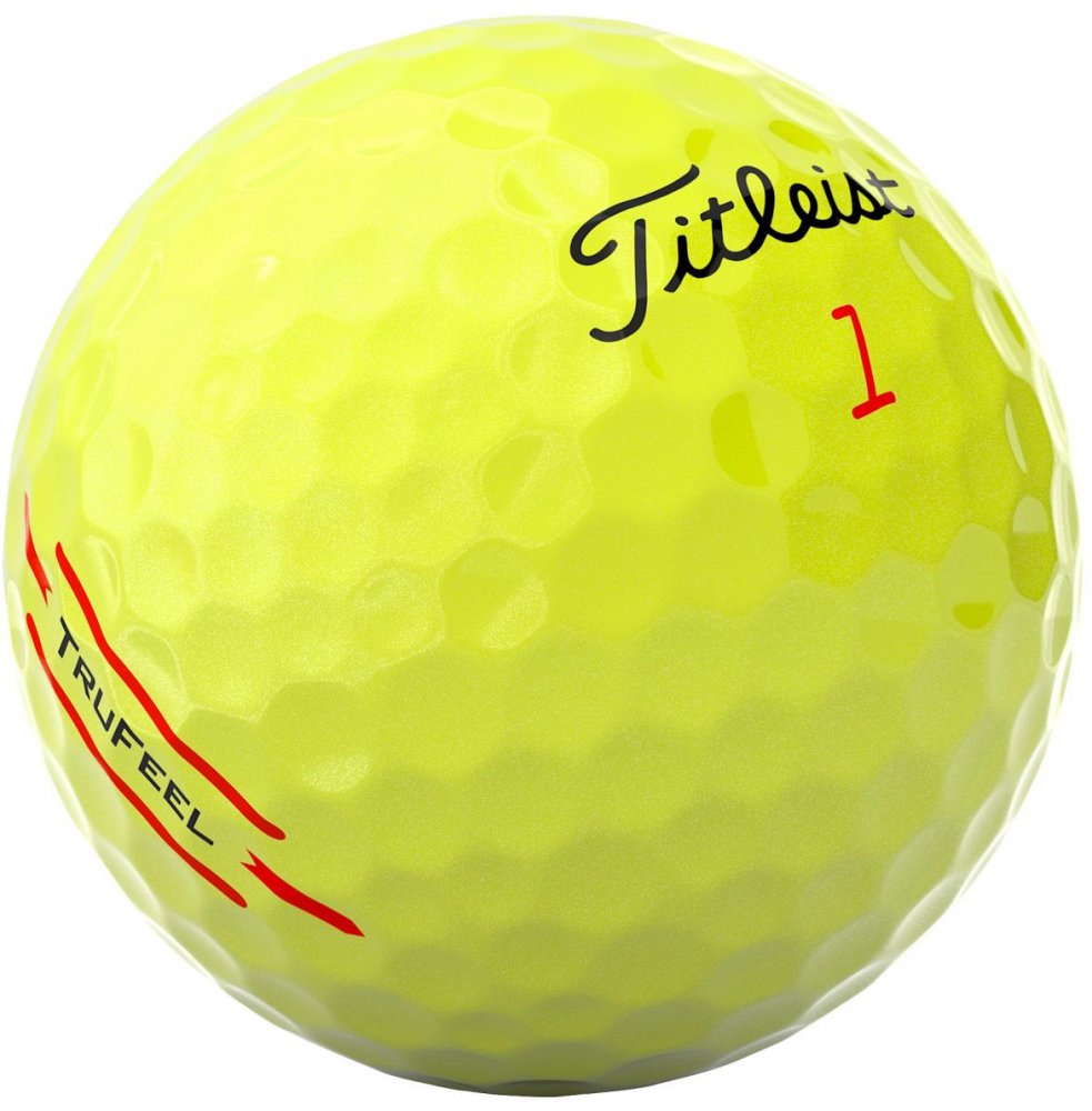 Titleist FruFeel 2024, žluté golfové míčky