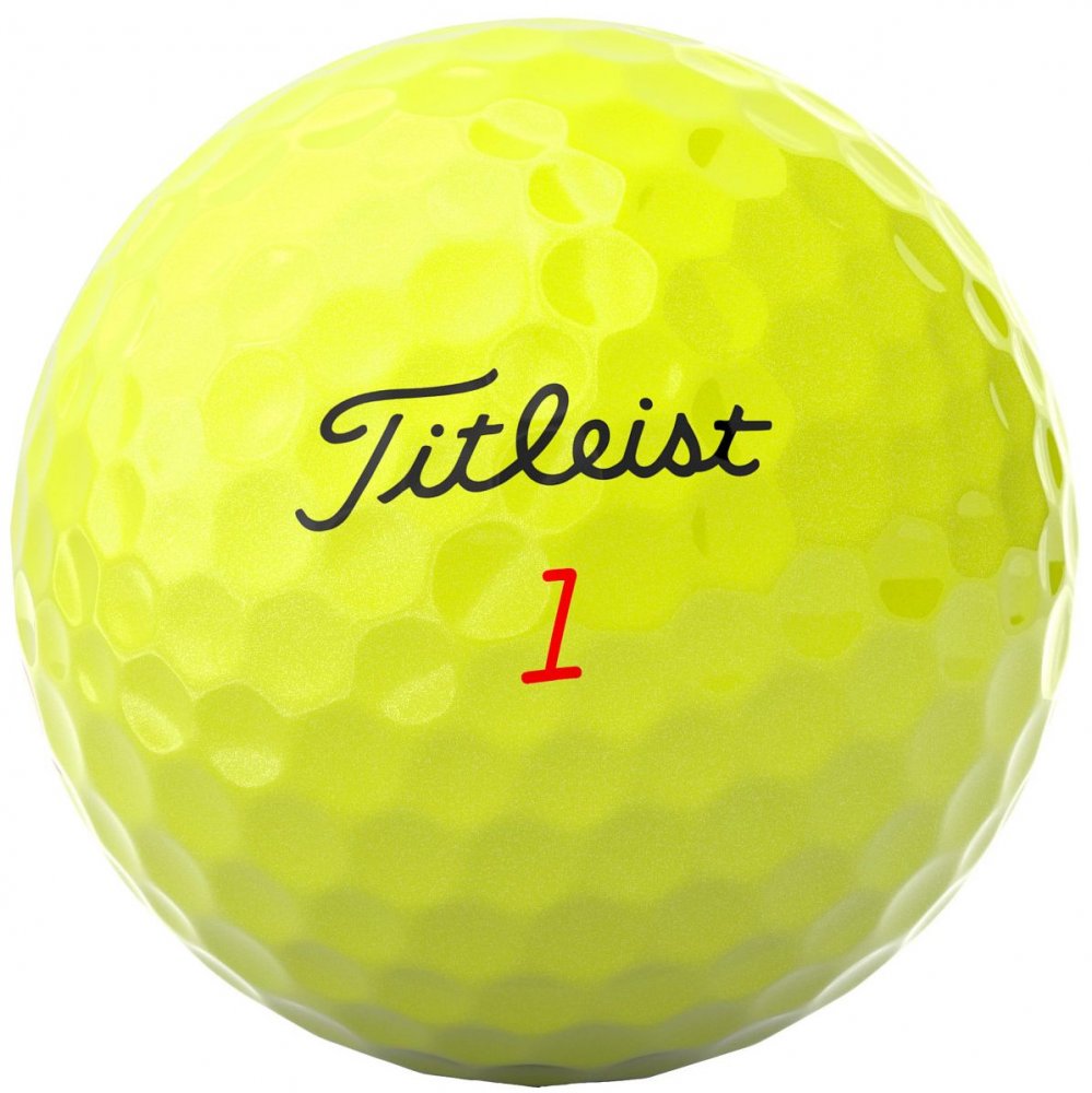 Titleist FruFeel 2024, žluté golfové míčky