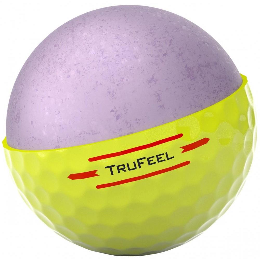 Titleist FruFeel 2024, žluté golfové míčky