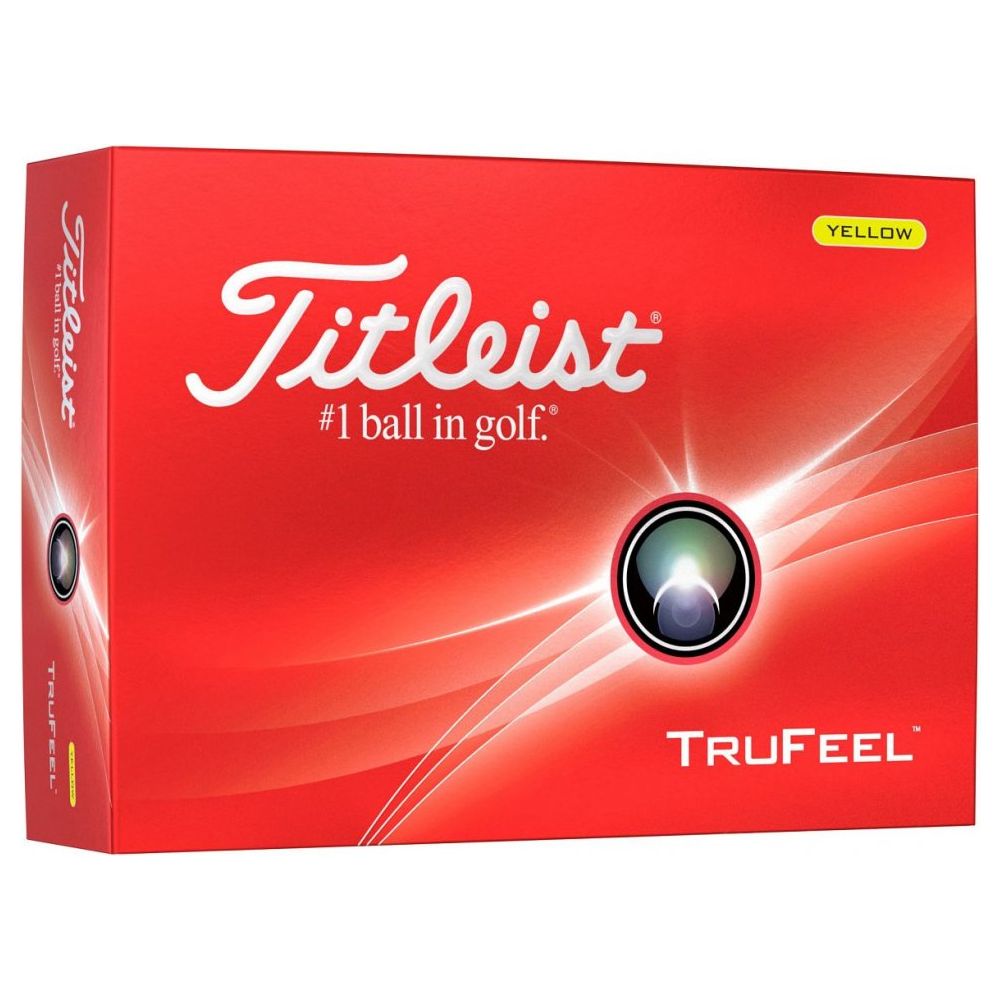 Titleist FruFeel 2024, žluté golfové míčky