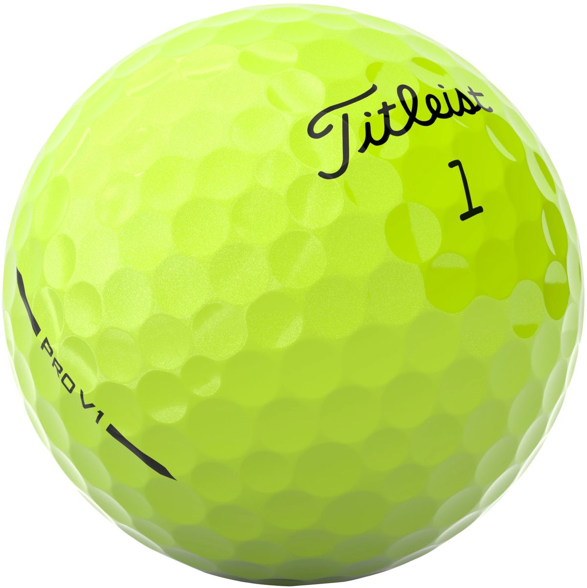 Titleist PRO V1 2025, žluté golfové míčky