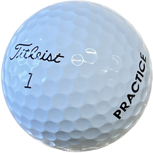 Titleist PRO V1 PRACTICE, bílé, 12 golfových míčků
