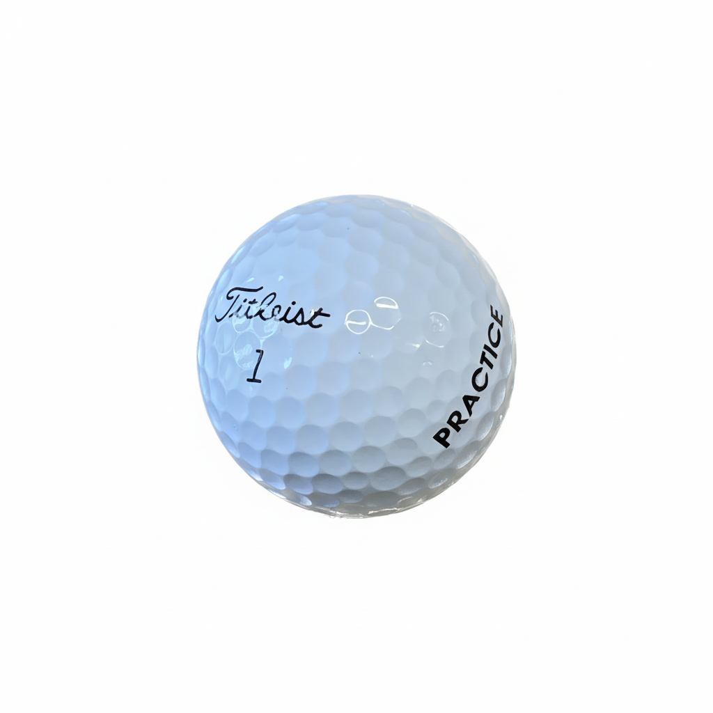 Titleist PRO V1 PRACTICE, bílé, 12 golfových míčků