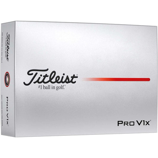 Titleist PRO V1x 2025, bílé golfové míčky