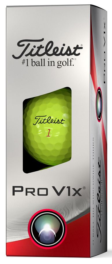 Titleist PRO V1x, žluté golfové míčky