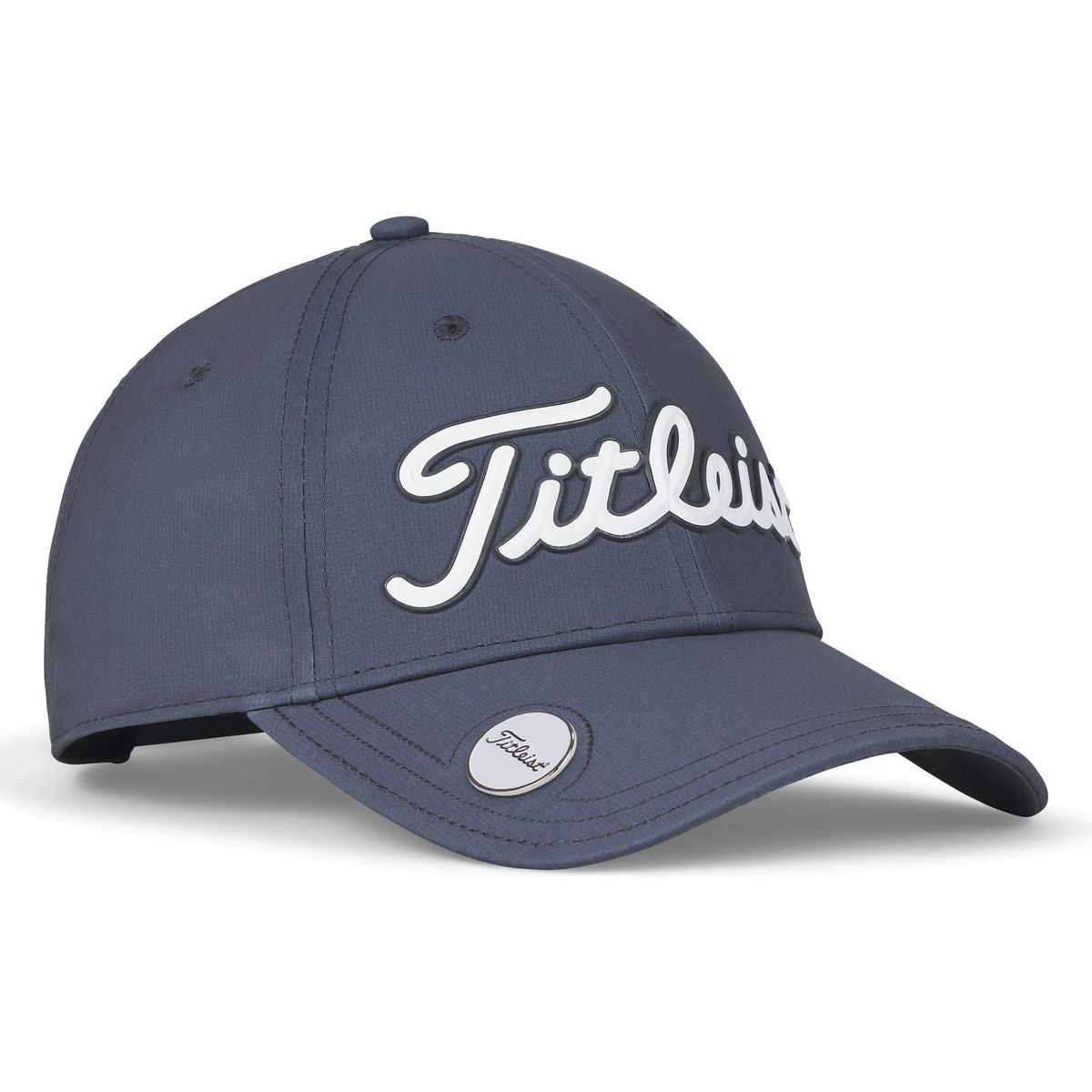 Titleist Players Performance Ball Marker, Washed Navy, White Titleist
