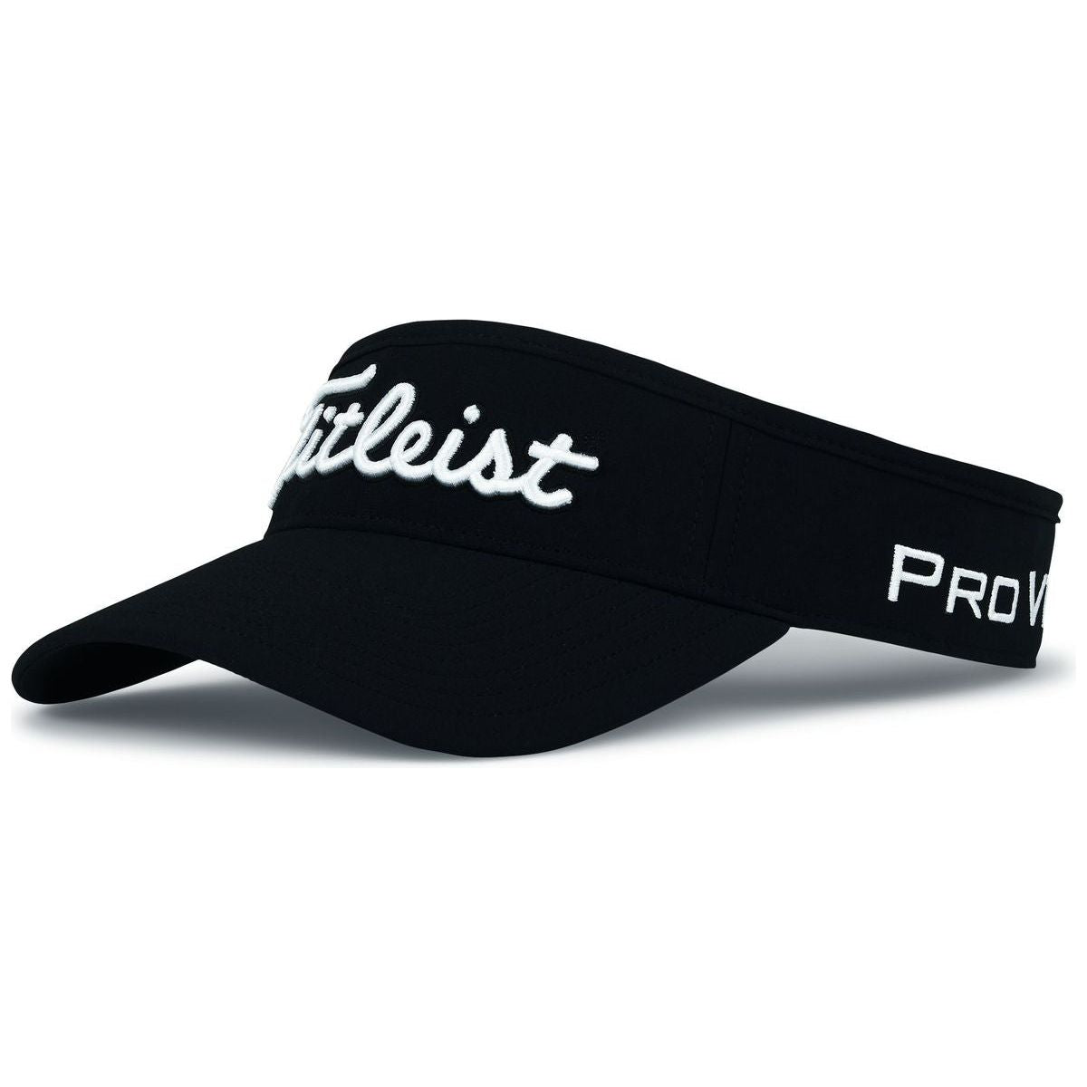 Titleist Tour Performance Visor, Black, White