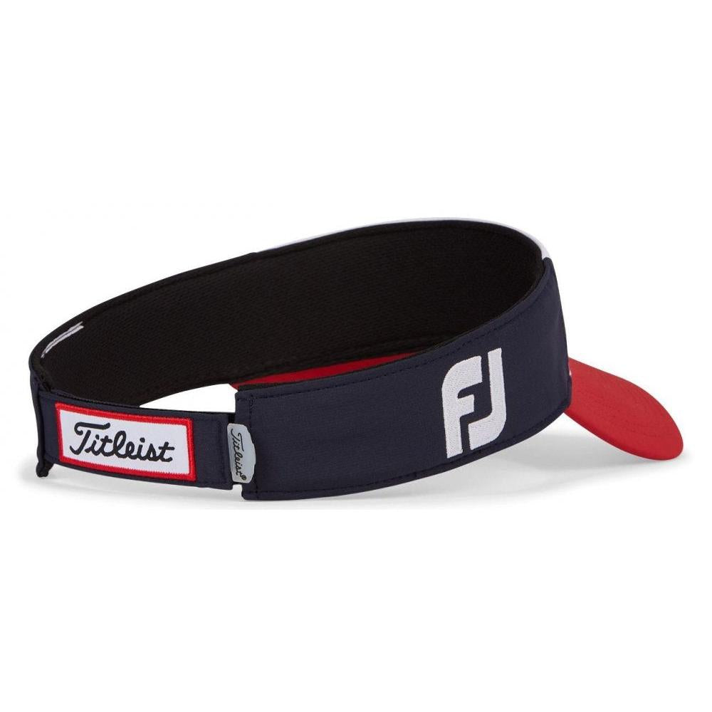 Titleist Tour Performance Visor, Navy, White, Red