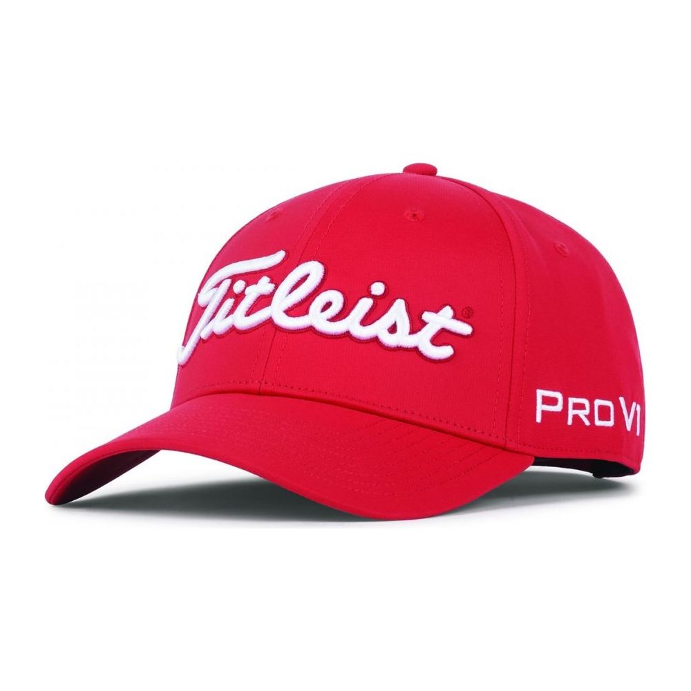 Titleist Tour Performance, červená pánská golfová kšiltovka