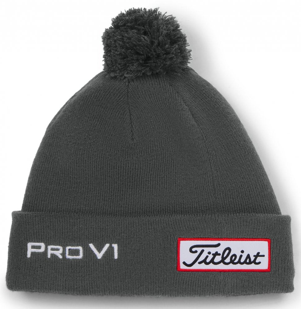 Titleist Tour Pom Pom, Charcoal, White