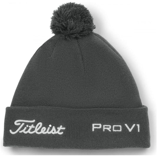 Titleist Tour Pom Pom, Charcoal, White