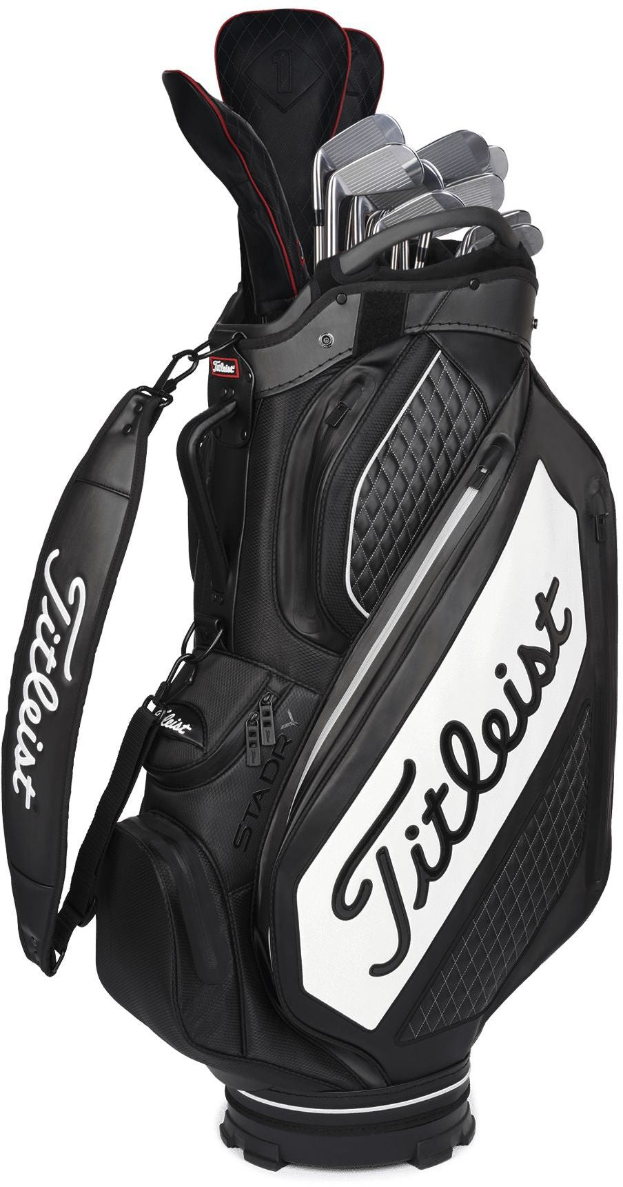 Titleist Tour Premium Cart StaDry, Black, White
