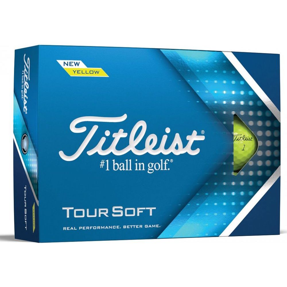 Titleist Tour Soft, žluté golfové míčky