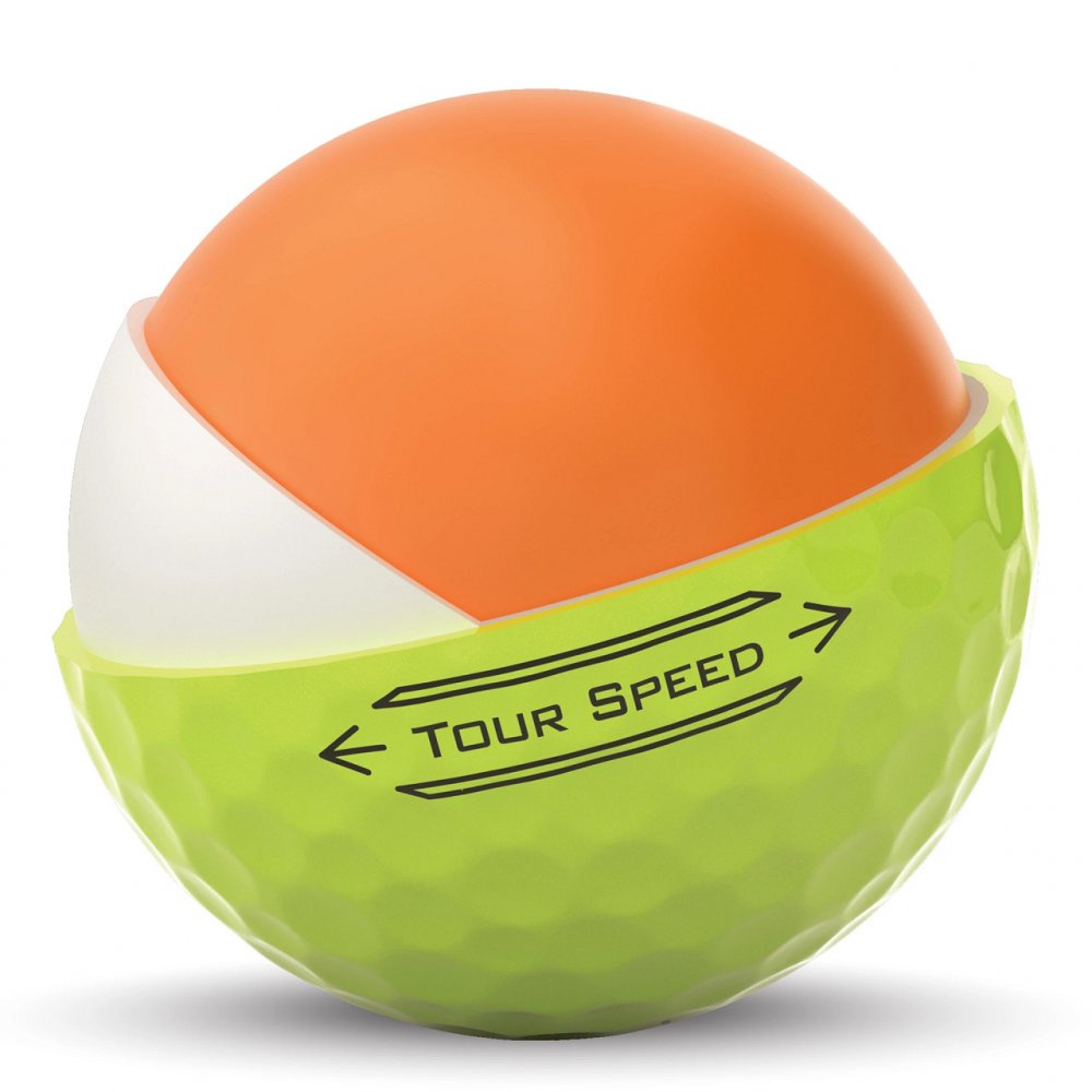 Titleist Tour Speed, žluté golfové míčky