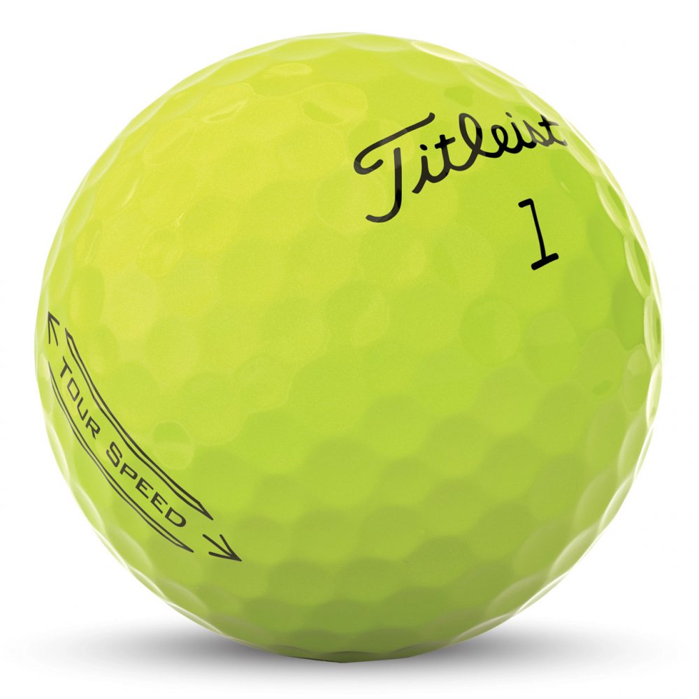 Titleist Tour Speed, žluté golfové míčky