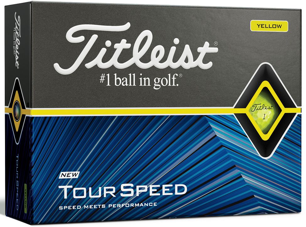 Titleist Tour Speed, žluté golfové míčky