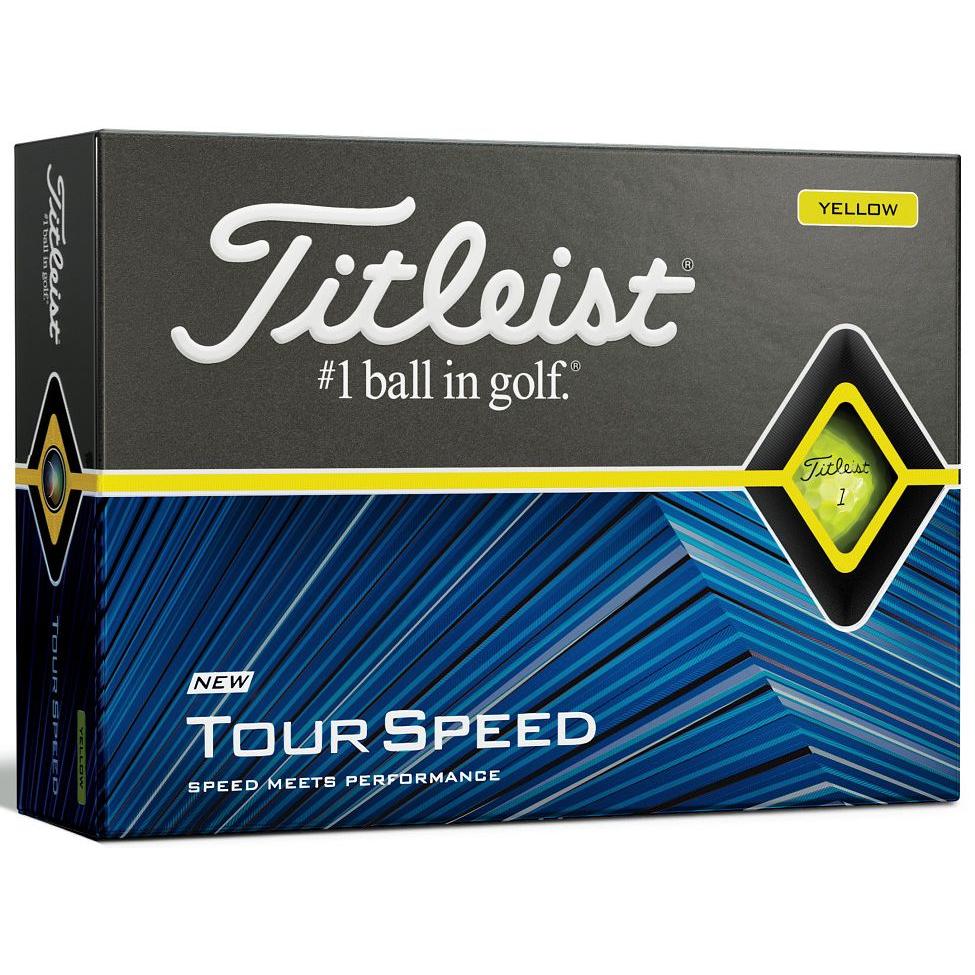 Titleist Tour Speed, žluté golfové míčky