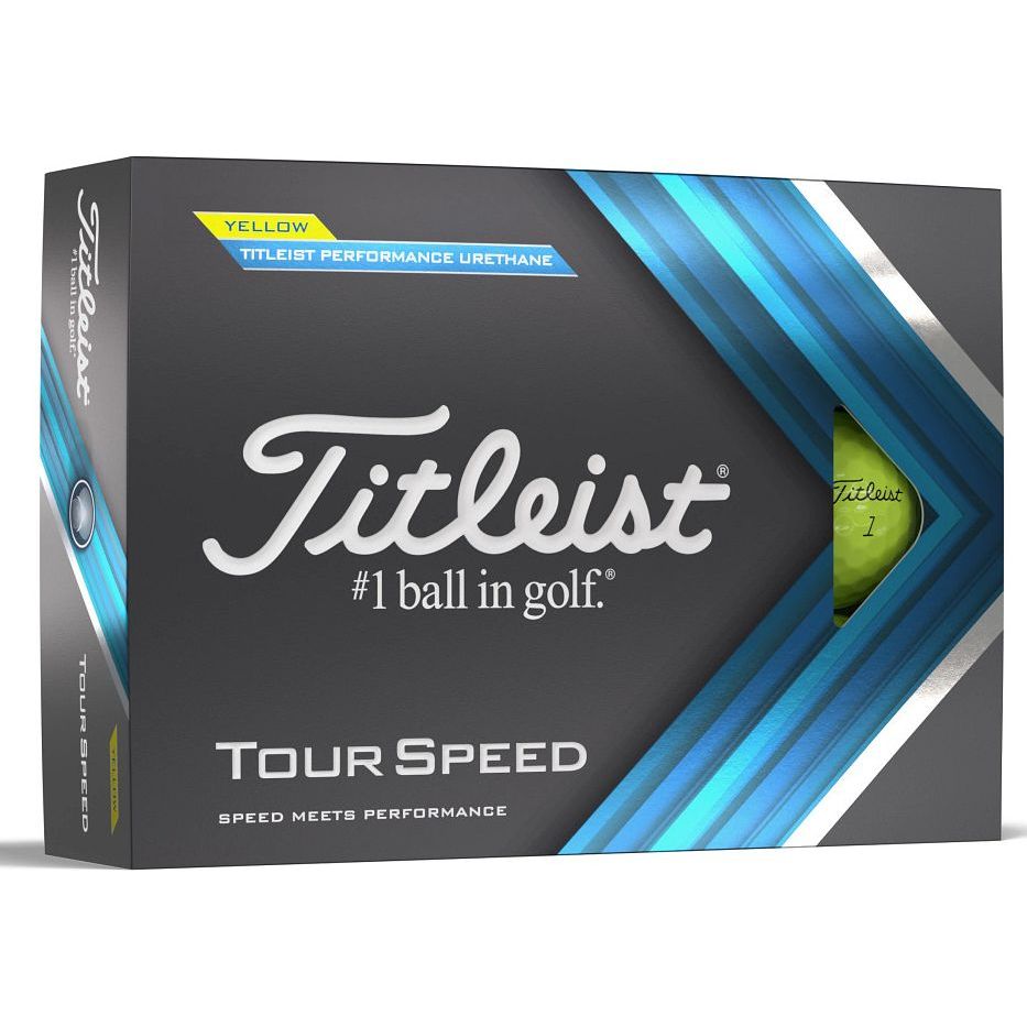 Titleist Tour Speed, žluté golfové míčky