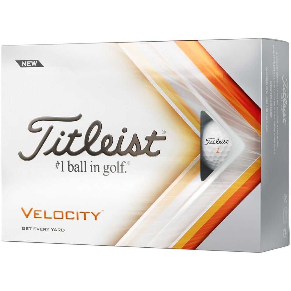 Titleist Velocity, bílé golfové míčky
