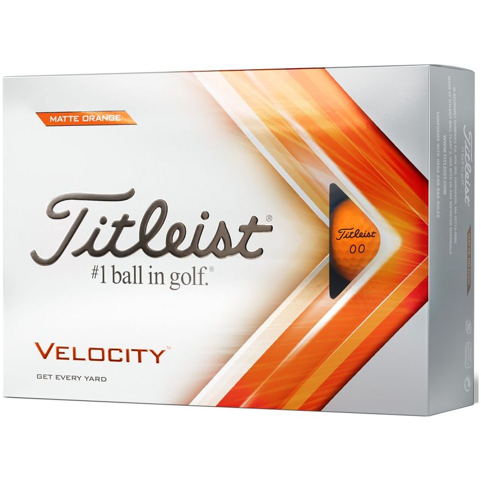 Titleist Velocity, oranžové golfové míčky