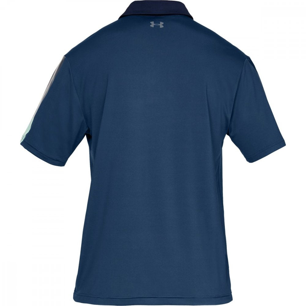 Under Armour Playoff Polo 2 Wedge, Petrol Blue, Pitch Gray