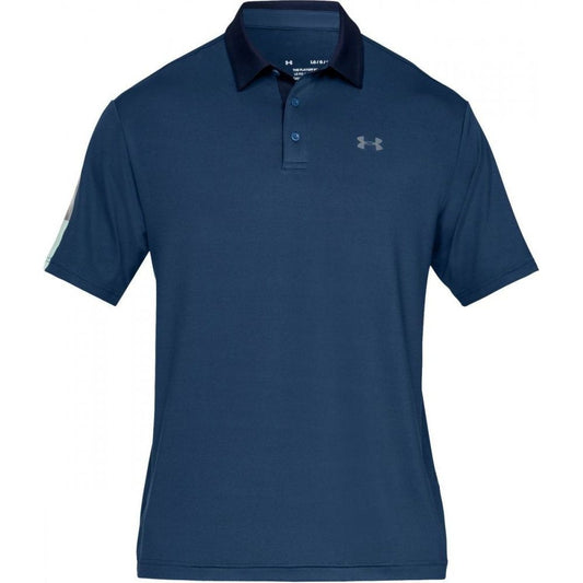 Under Armour Playoff Polo 2 Wedge, Petrol Blue, Pitch Gray