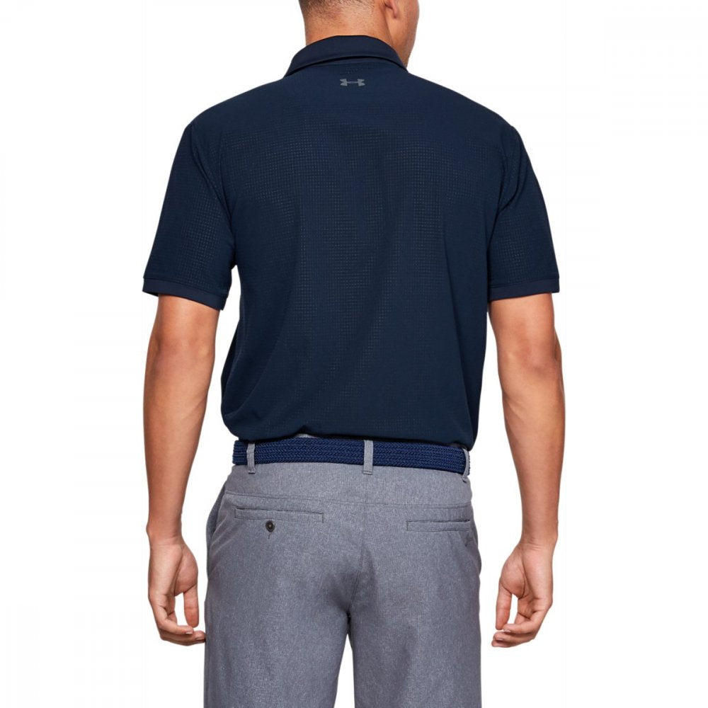 Under Armour Playoff Vented Polo, Academy, Pitch Gray