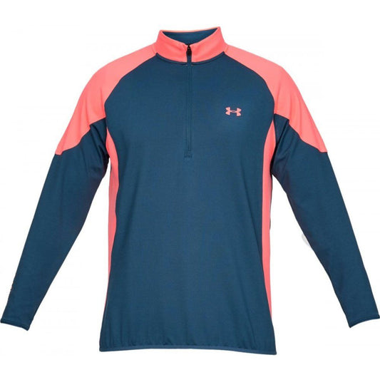Under Armour Storm Midlayer, Petrol Blue, Blitz Red