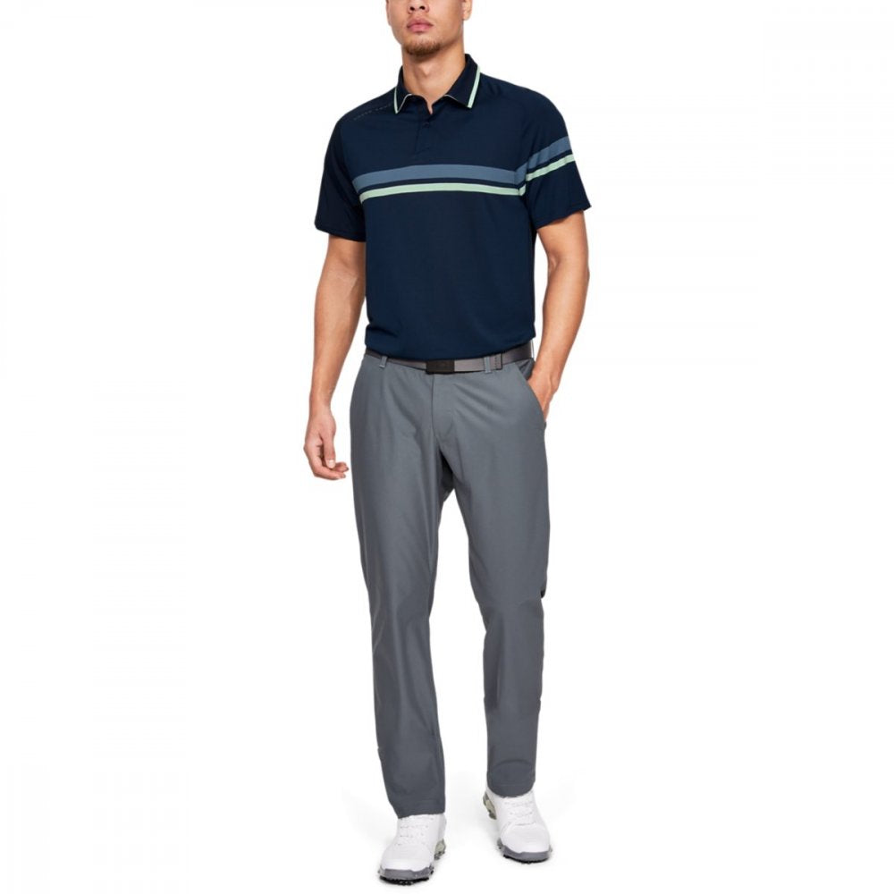 Under Armour Tour Tips Drive Polo, Academy, Pitch Gray