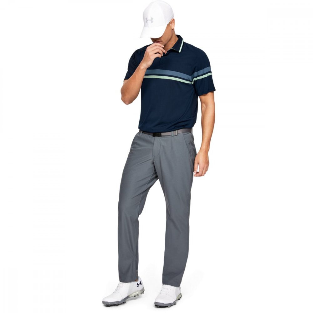 Under Armour Tour Tips Drive Polo, Academy, Pitch Gray