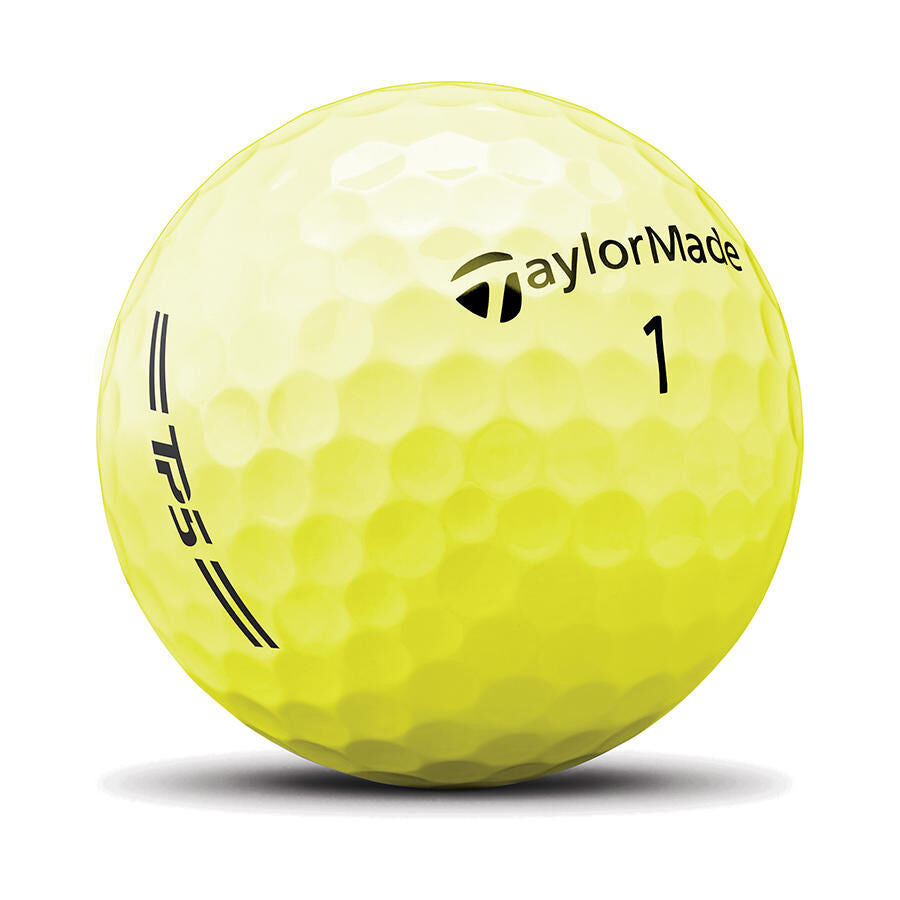 TaylorMade TP5 2026, žluté golfové míčky