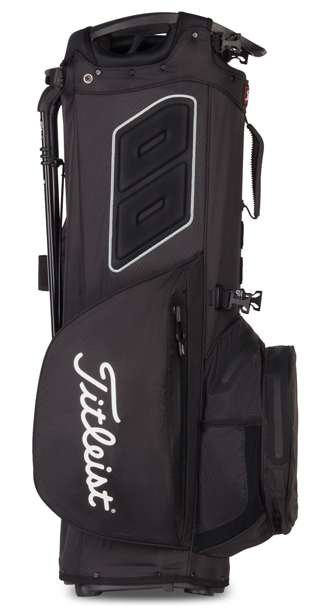 Titleist Hybrid 14 StaDry, Black, nepromokavý golfový bag na nošení