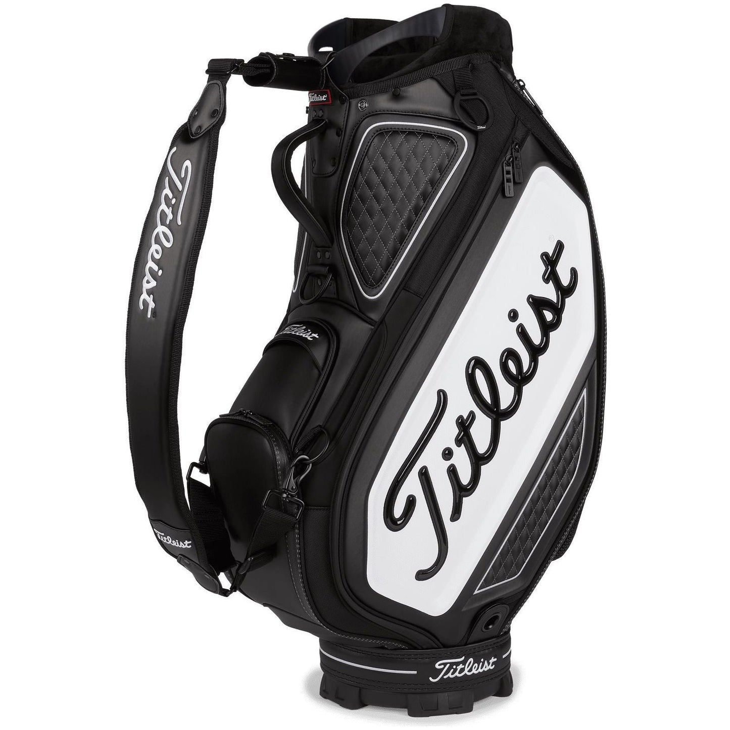 Titleist Tour Staff Bag, Black, White, golfový bag
