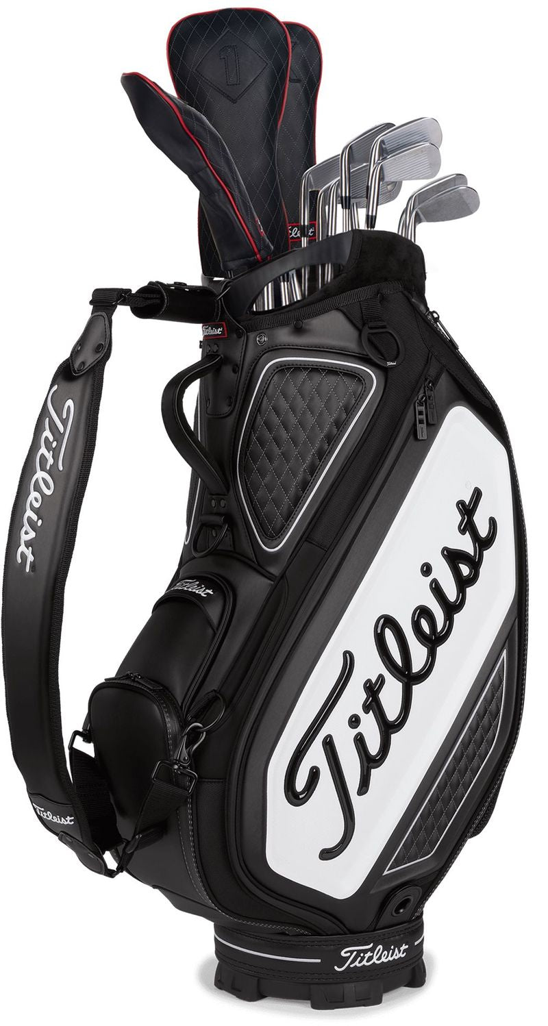 Titleist Tour Staff Bag, Black, White, golfový bag
