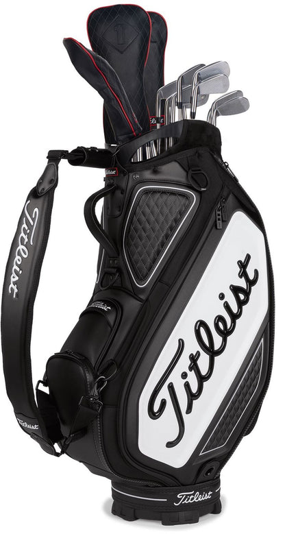 Titleist Tour Staff Bag, Black, White, golfový bag