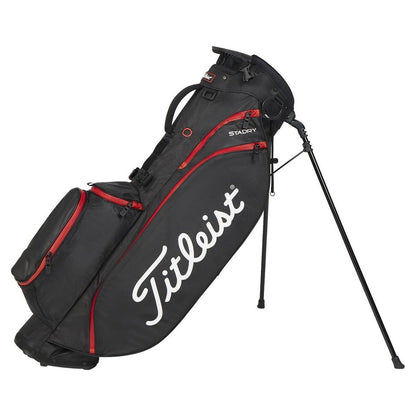Titleist Players 4 StaDry, Black, Red, waterproof golf carry bag