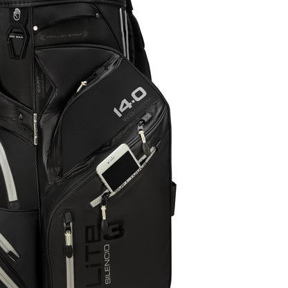 BigMax Dri Lite Silencio 3, Black, tichý golfový bag na vozík