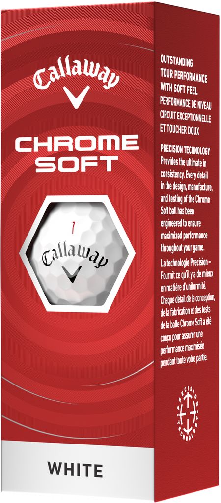 Callaway Chrome Soft 26, bilé golfové míčky