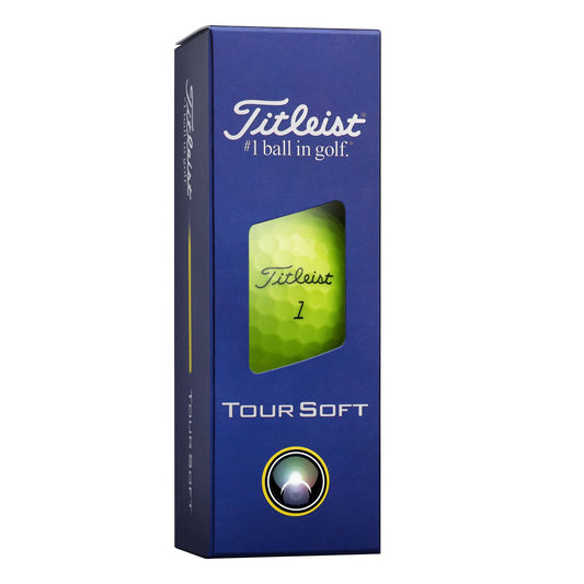 Titleist Tour Soft 2026, žluté golfové míčky