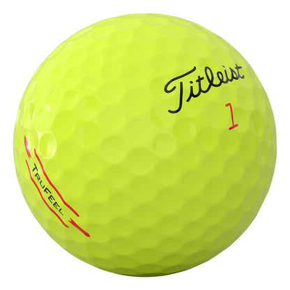 Titleist TruFeel 2026, žluté golfové míčky