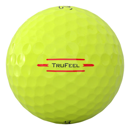 Titleist TruFeel 2026, žluté golfové míčky