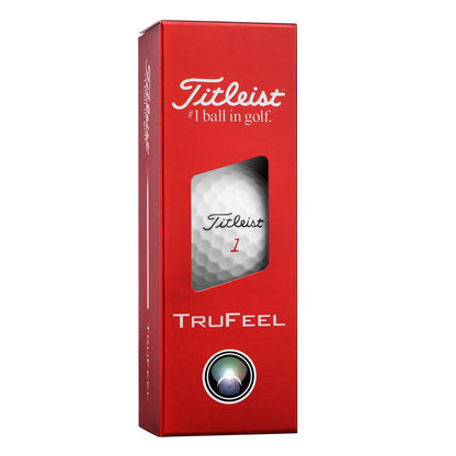 Titleist TruFeel 2026, bílé golfové míčky