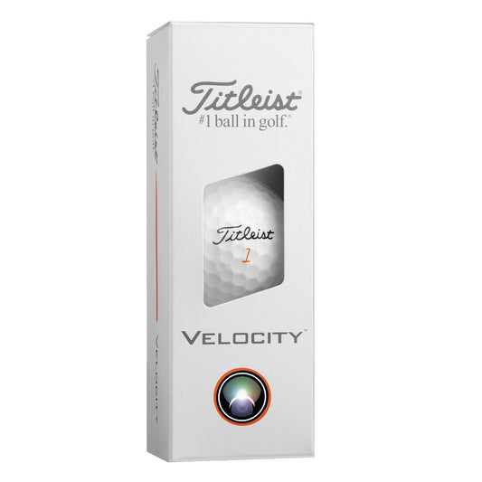 Titleist Velocity 2026, bílé golfové míčky