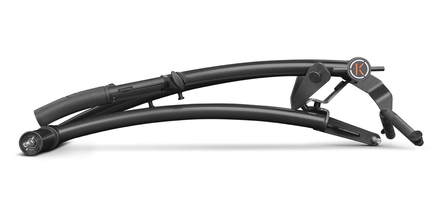 Kiffe K5, Matná černá + Twist handle + držák na deštník