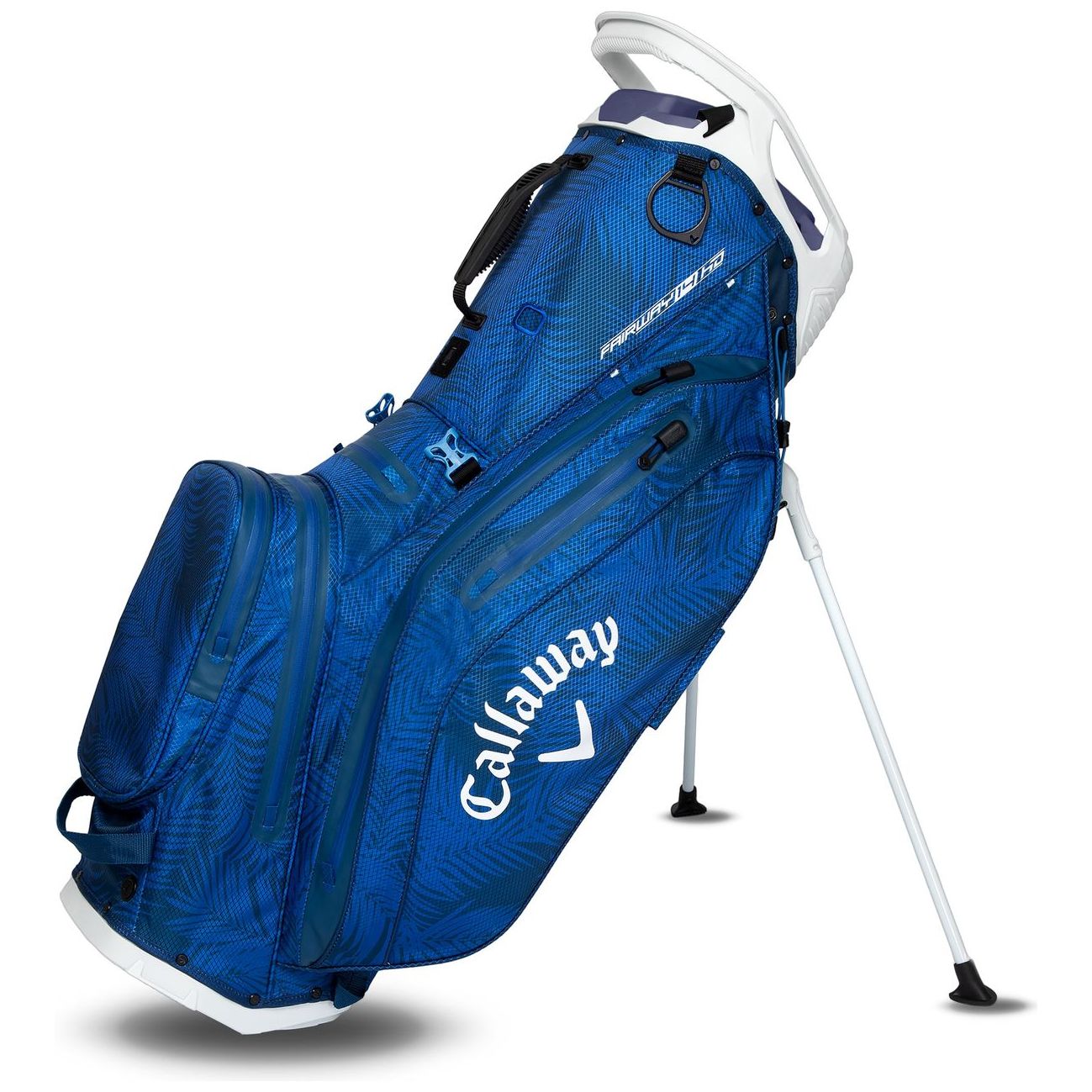 Callaway Fairway 14 HD, Blue Palms, Grey, golfový bag na nošení