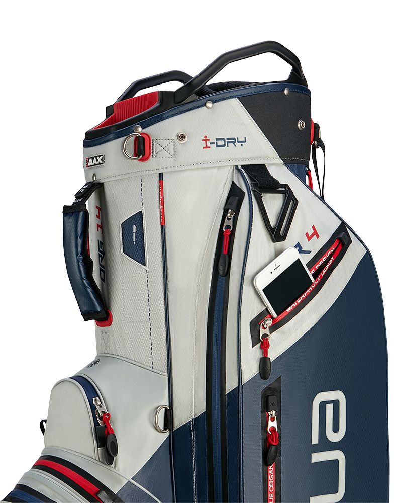 BigMax Aqua Tour 4, White, Navy, Red, golfový bag na vozík
