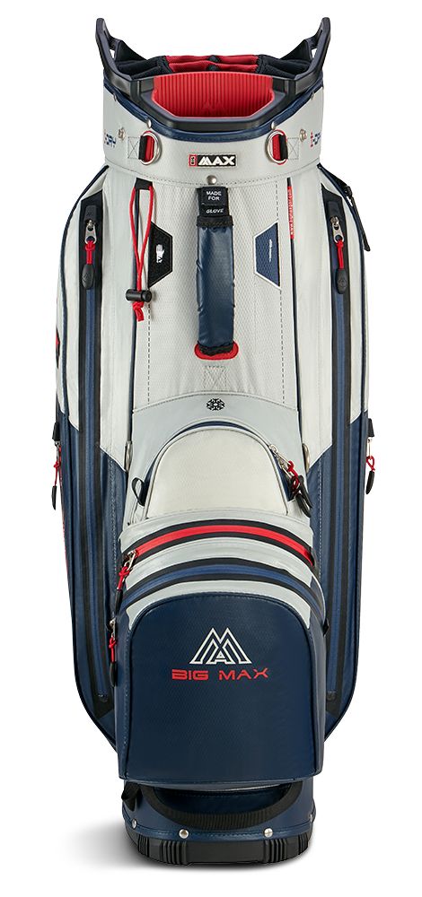 BigMax Aqua Tour 4, White, Navy, Red, golfový bag na vozík