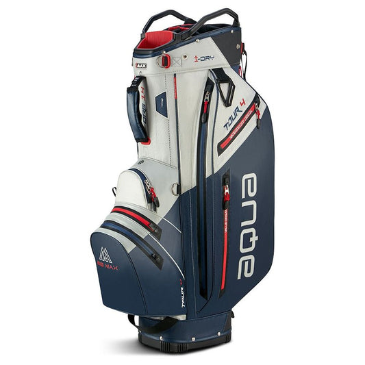 BigMax Aqua Tour 4, White, Navy, Red, golfový bag na vozík