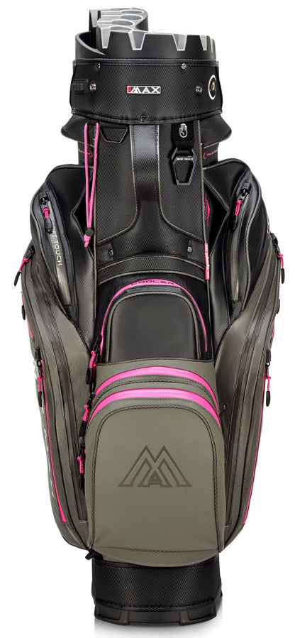 BigMax Dri Lite Silencio 3, Charcoal, Black, Fuchsia, tichý golfový bag na vozík