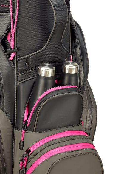 BigMax Dri Lite Silencio 3, Charcoal, Black, Fuchsia, tichý golfový bag na vozík
